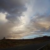 Hwy bei Kayenta, nahe Monument Valley, Arizona, Roadtrip, Coast to Coast, USA