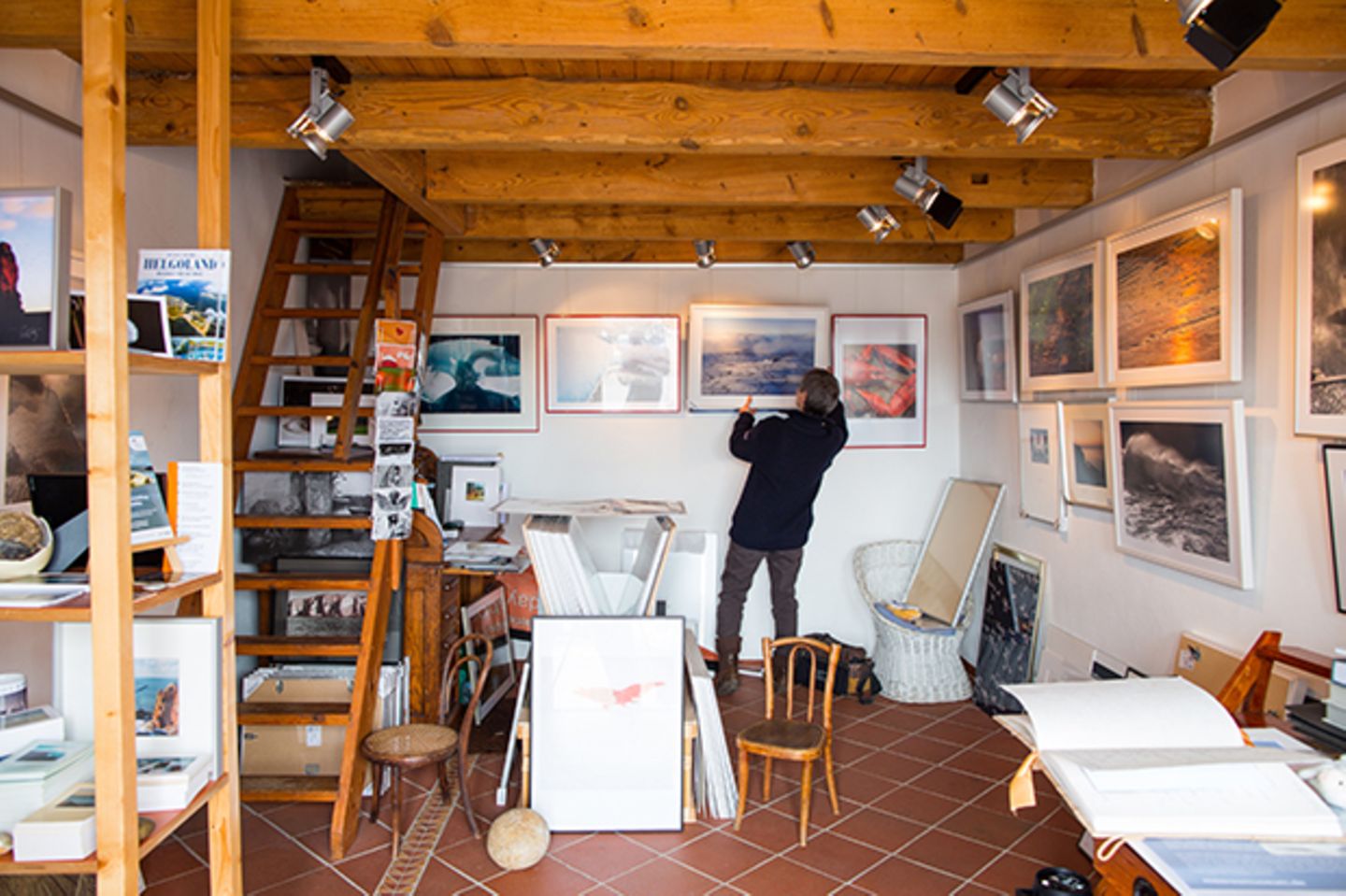Klein aber oho: Die Hummerbude 36 auf Helgoland gilt als eine der kleinsten Galerien Deutschlands