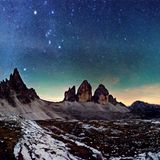 Sternbild Orion über den Drei Zinnen