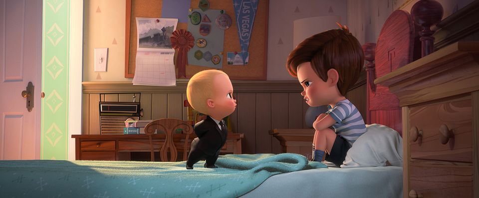 Boss Baby streitet mit Bruder Boss Baby streitet mit Bruder