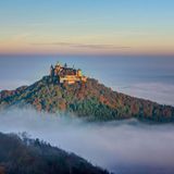 usblick vom Zeller Horn auf Burg Hohenzollern