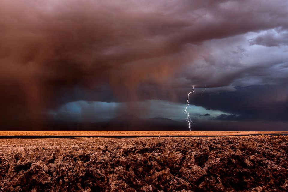 Gewitter über dem Salar de Atacama