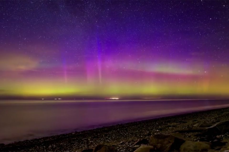 Polarlichter über Fehmarn