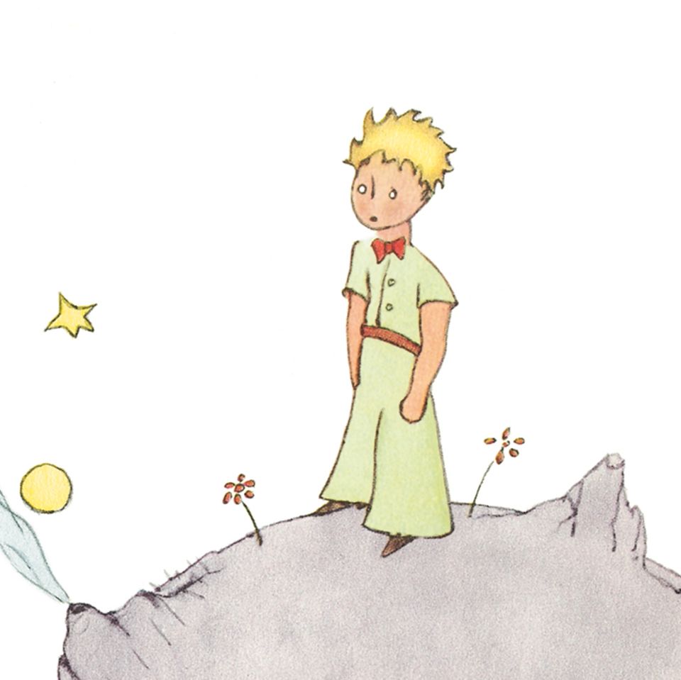 Der kleine Prinz auf dem Mond
