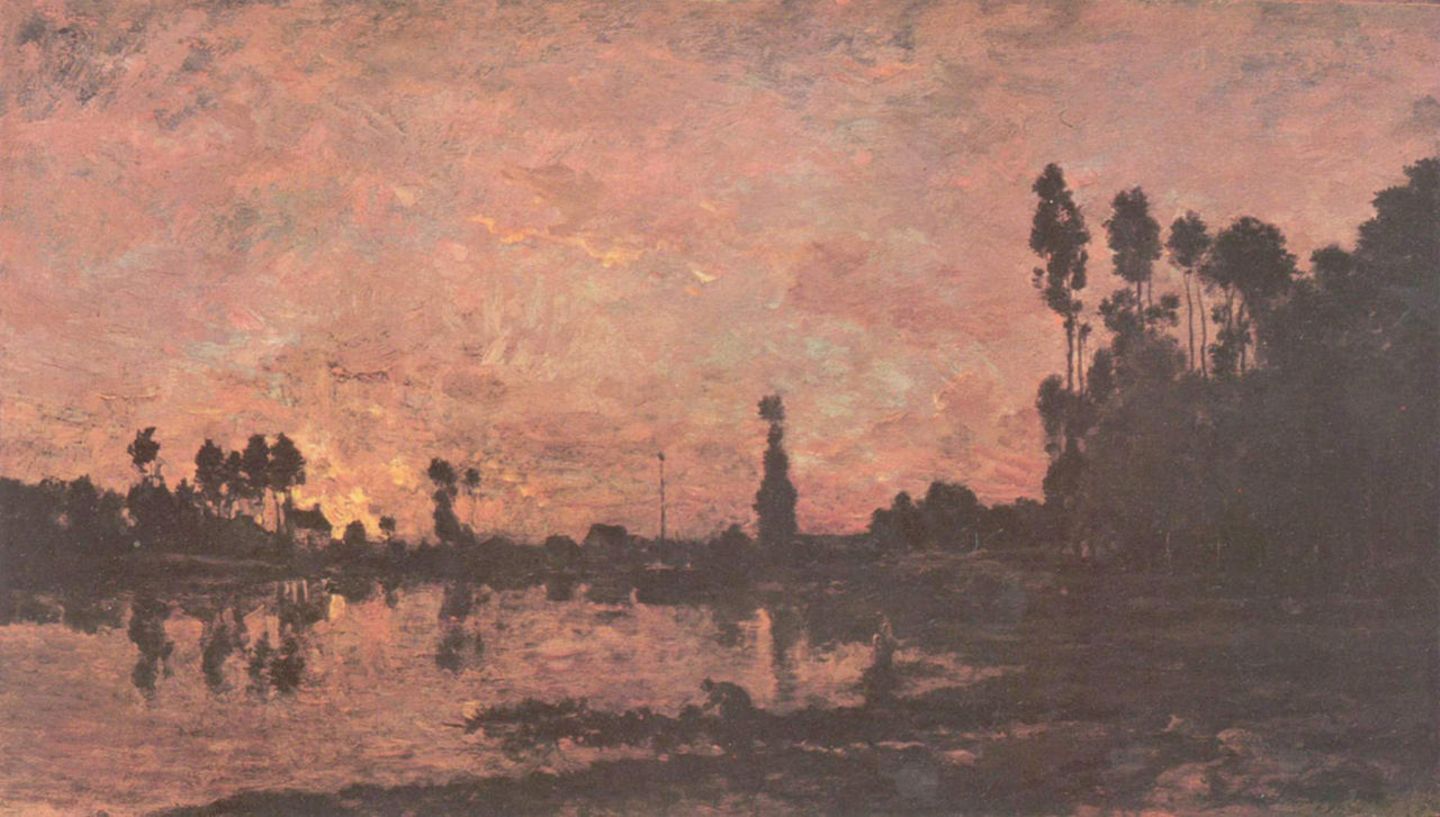 Sonnenuntergang über der Oise - 1865