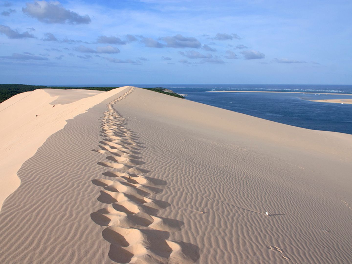 Wie weit wandert die Dune du Pilat?