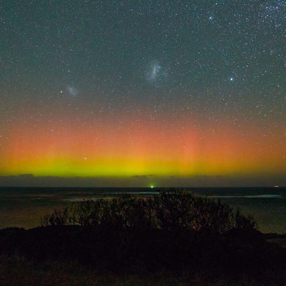 Polarlichter: Hobby-Fotograf filmt außergewöhnliche Südlichter in Australien