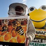 Protestaktion von  Aavaz