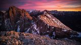 Sonnenuntergang auf dem Plattkofel