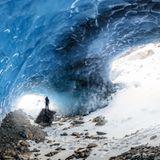 Eishöhle in den Alpen