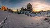 Die Cinque Torri  in den Dolomiten