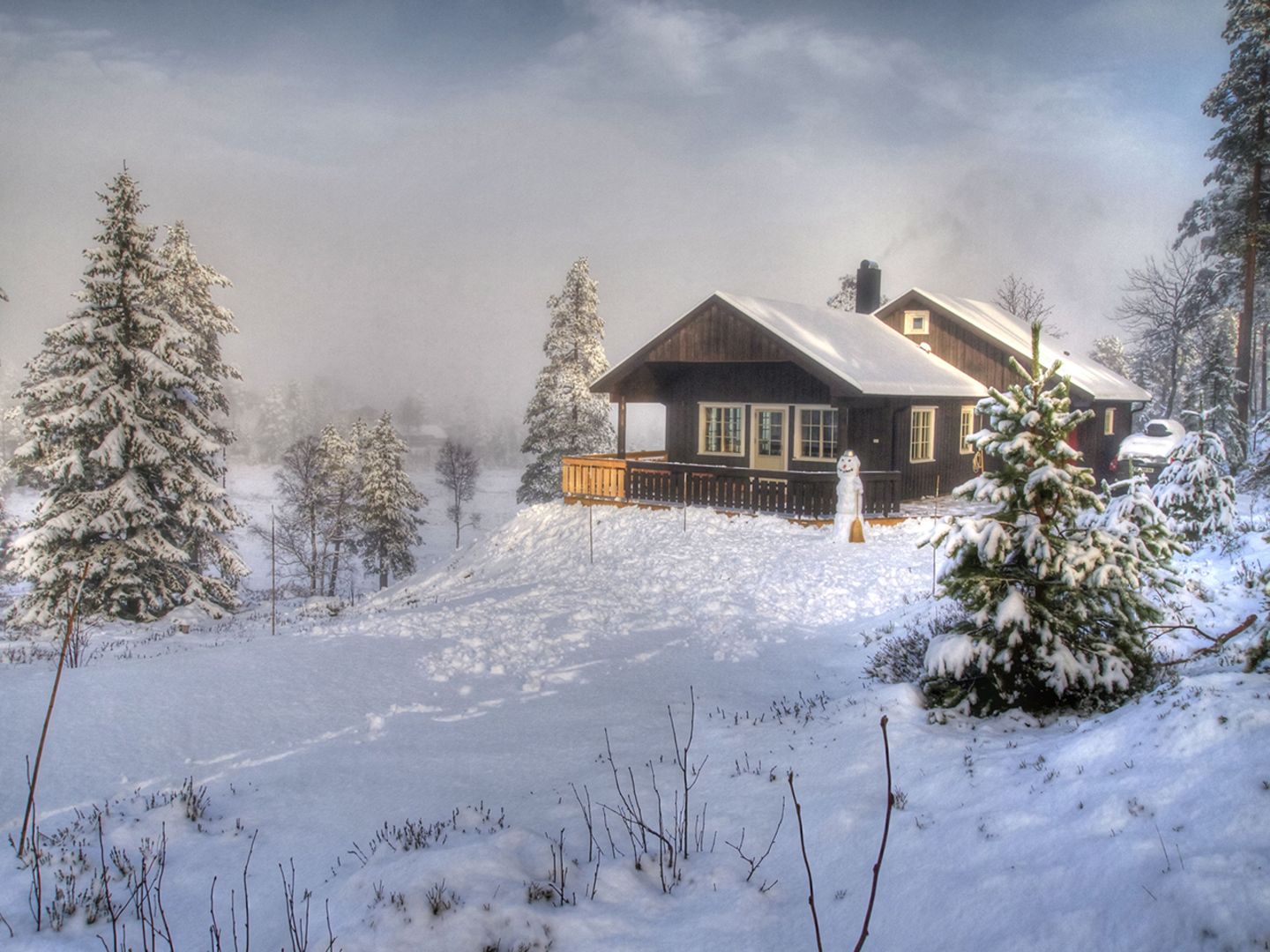 Winterlandschaft wie bei Prinzessin Elsa
