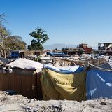 Notunterkünfte nach dem Erdbeben in Port au Prince, Haiti