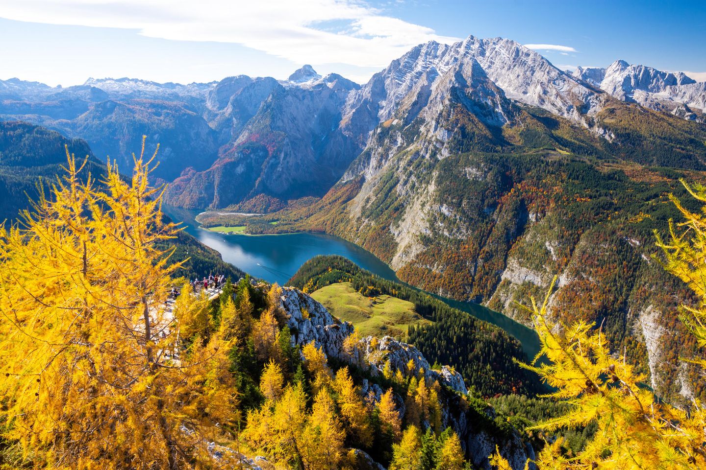 Berchtesgadener Land: Watzmann-Runde Morgennebel am Funtensee mit Schottmalhorn