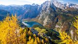 Morgennebel am Funtensee mit Schottmalhorn
