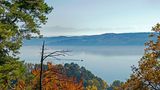 Blick vom Aussichtspunkt Haldenhof über den Bodensee