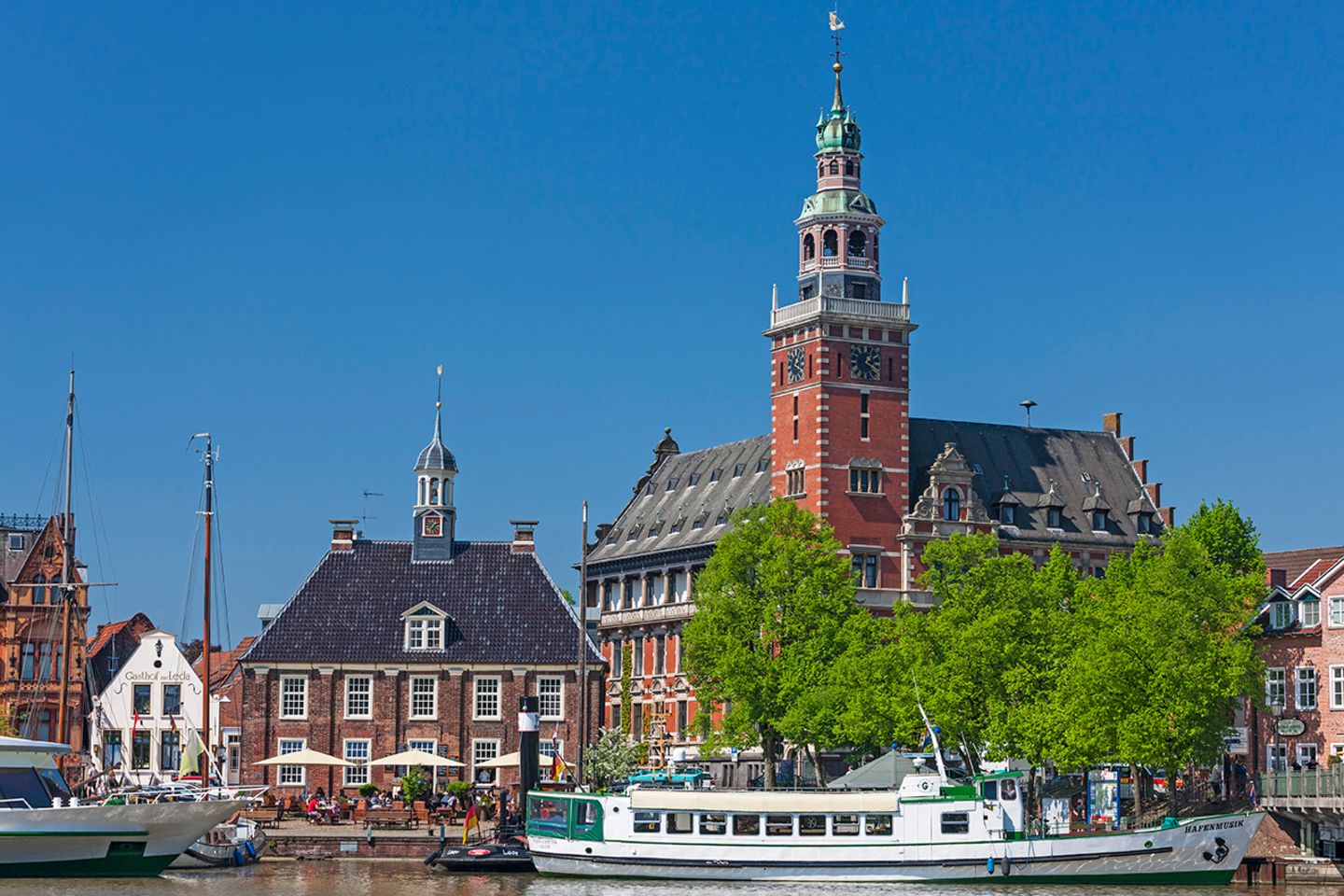 Hafen von Leer, Ostfriesland,