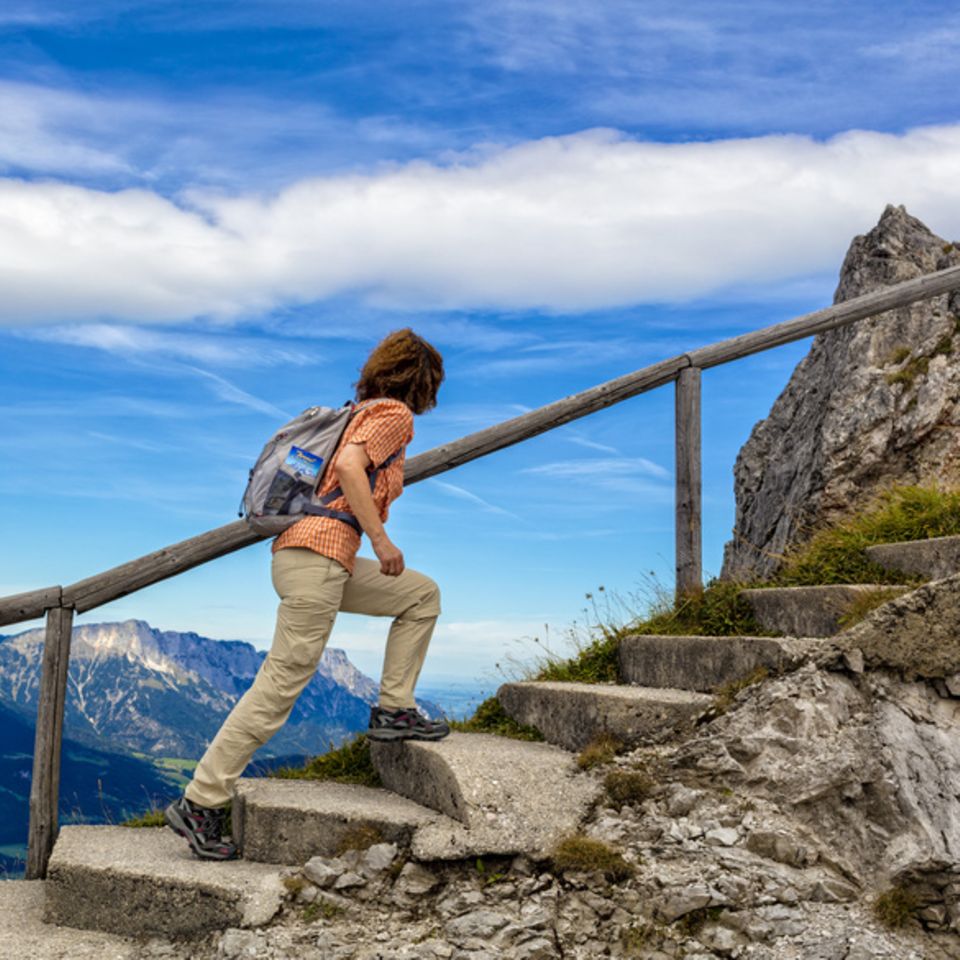 Treppen steigen