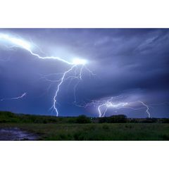 Gewitter einschlag stelle