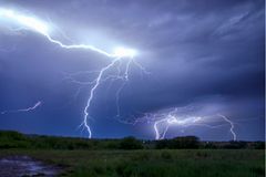 Gewitter einschlag stelle