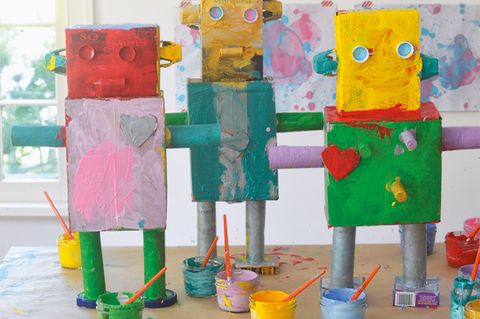 Roboter aus Papier