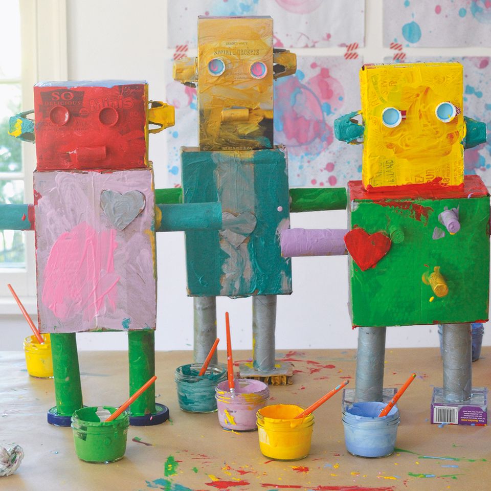 Roboter aus Papier
