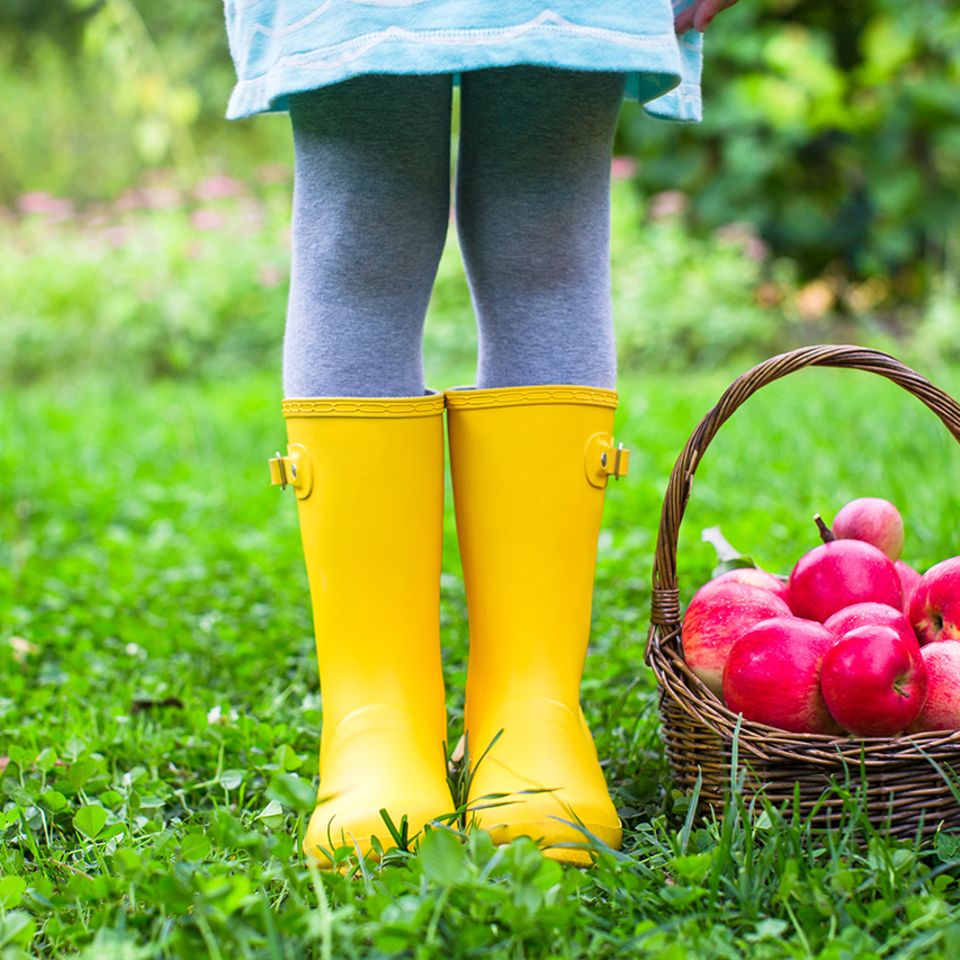 Gelbe Gummistiefel