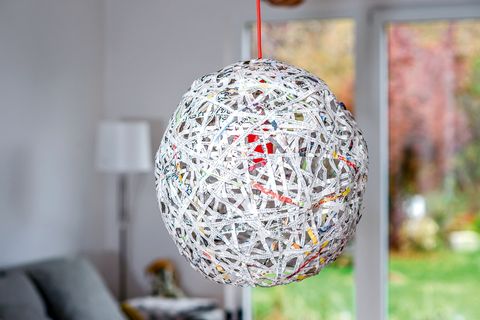Upcycling Lampe aus Papier