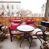 Balkon im Winter