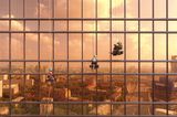 Sonnenuntergang am Mercury Tower, Russland