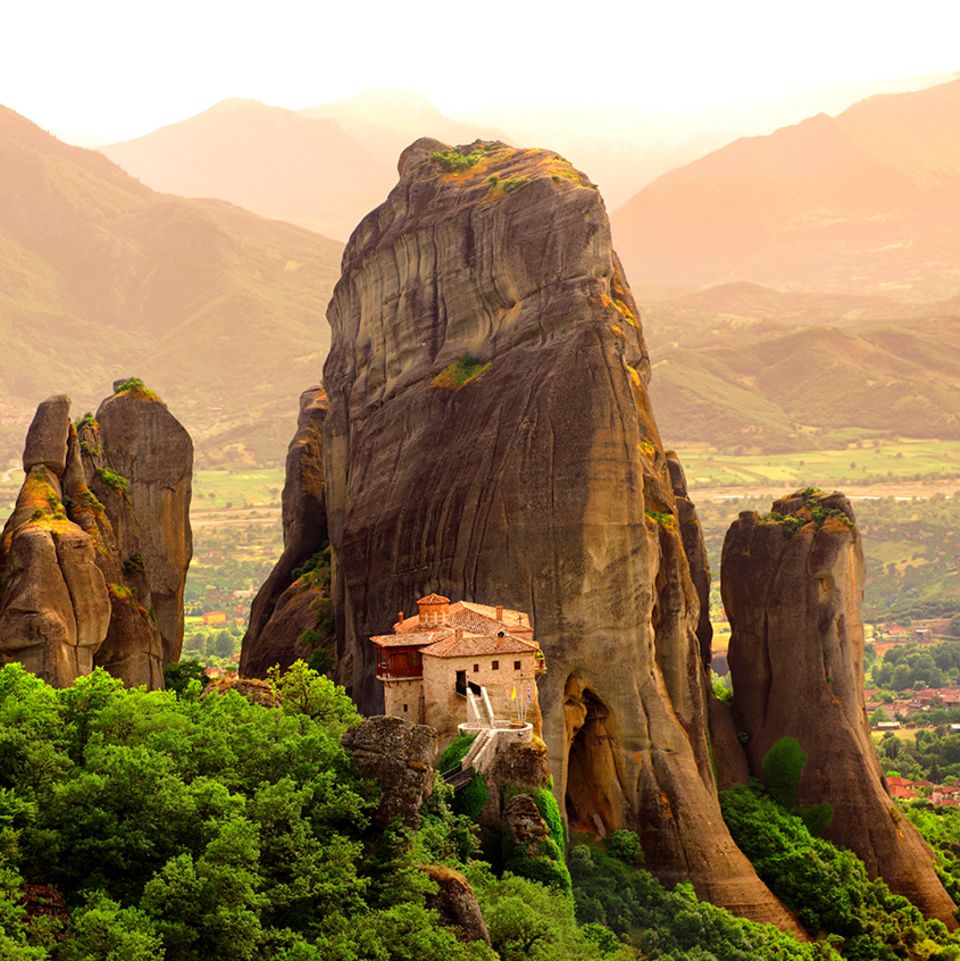 Kloster auf den Meteora-Bergen in Griechenland