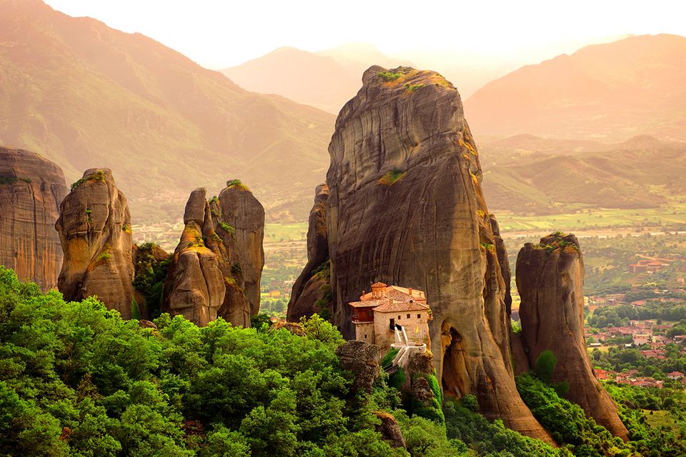 Kloster auf den Meteora-Bergen in Griechenland