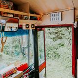 Eingang rollendes Hostel