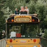 Gäste des rollendes Hostels