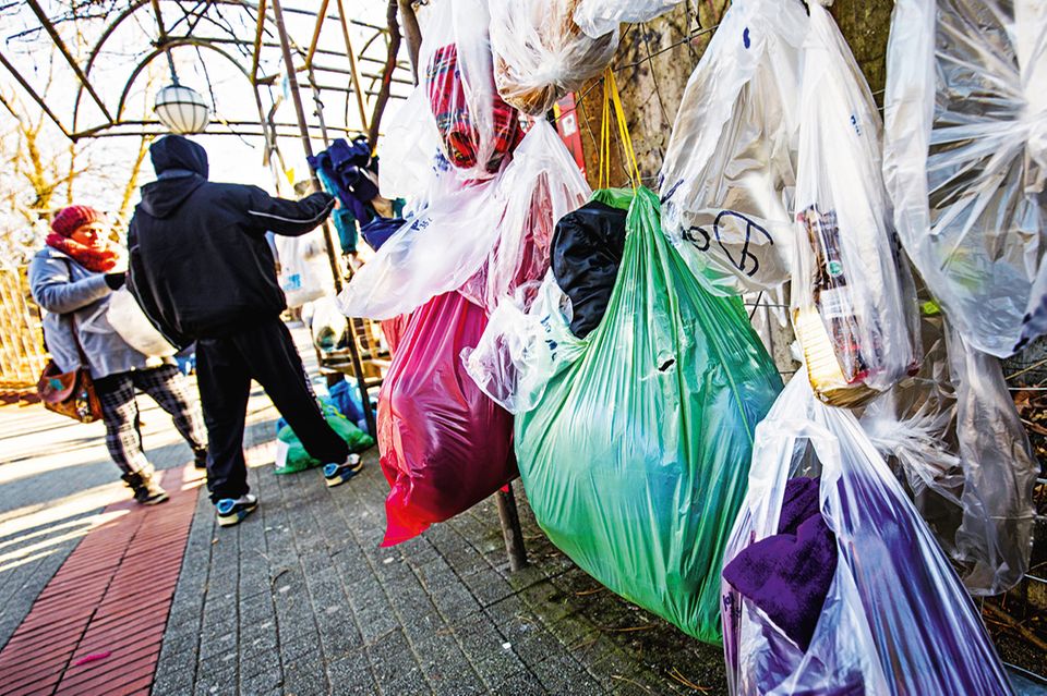 Gabenzaun für Obdachlose