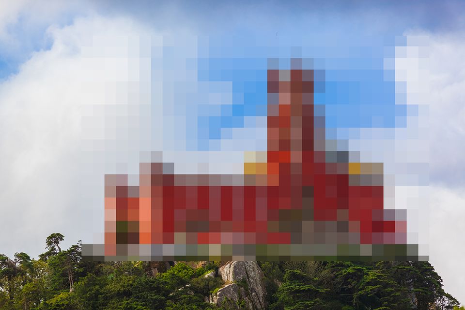 Verpixelte Sehenswürdigkeit