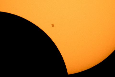 Sonnenfinsternis und ISS