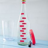 Trinkflasche mit Post-its