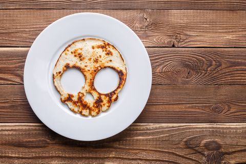 Totenkopf Pfannkuchen