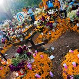 Friedhof am Tag der Toten