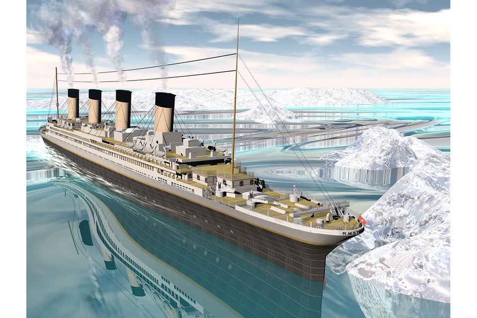 Die Titanic im Eis