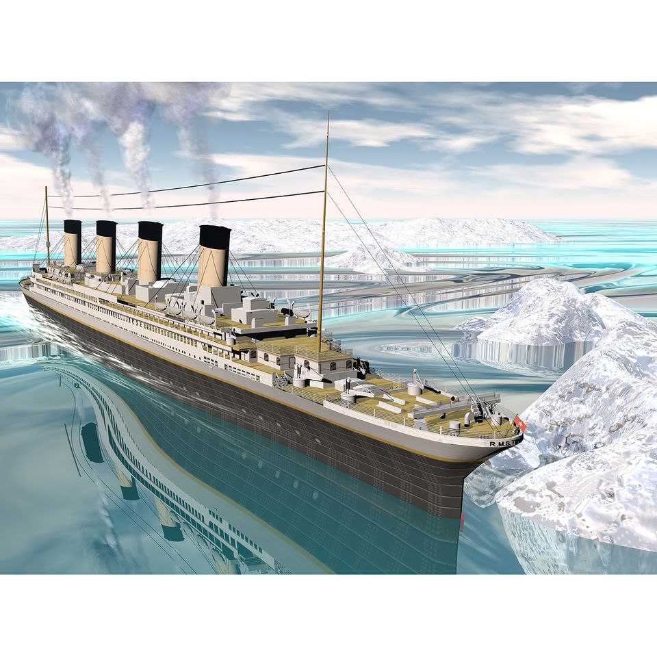 Die Titanic im Eis