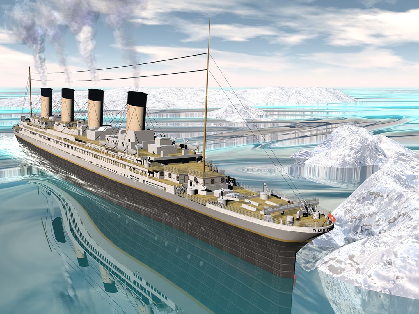 Die Titanic im Eis