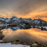 Grätlisee im Obergoms, Schweiz