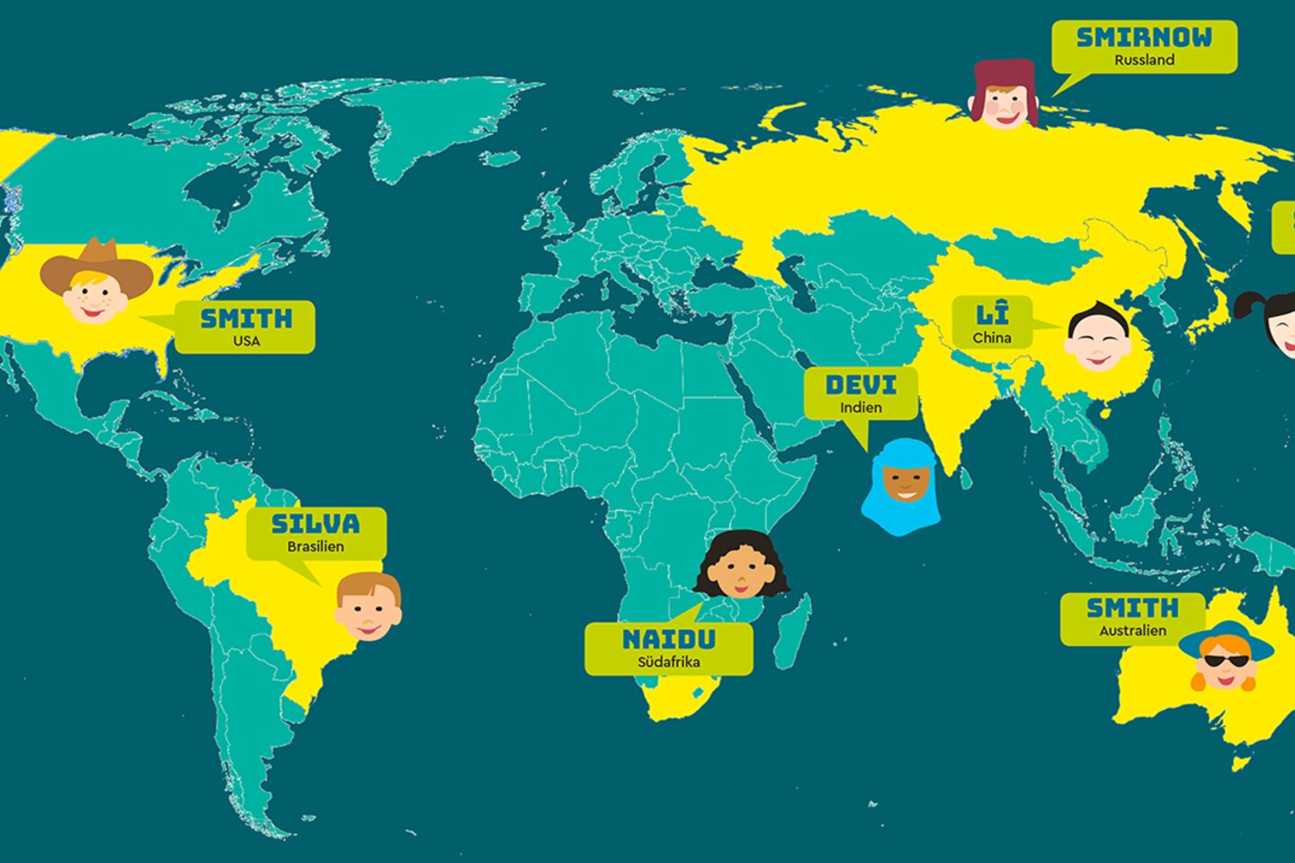 Nachnamen: Welche Nachnamen Häufen Sich In Anderen Ländern? - [Geolino]