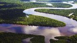 Peru, Amazonas, Nanay Fluss, Biegung, Landschaft, Luftaufnahme