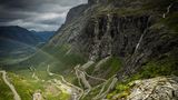 Regenbogen über den Trollstigen