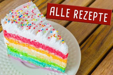 Regenbogentorte