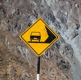 Straßenschild in Peru