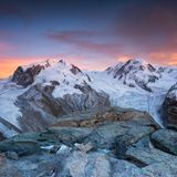 Monte Rosa Massiv in der Schweiz